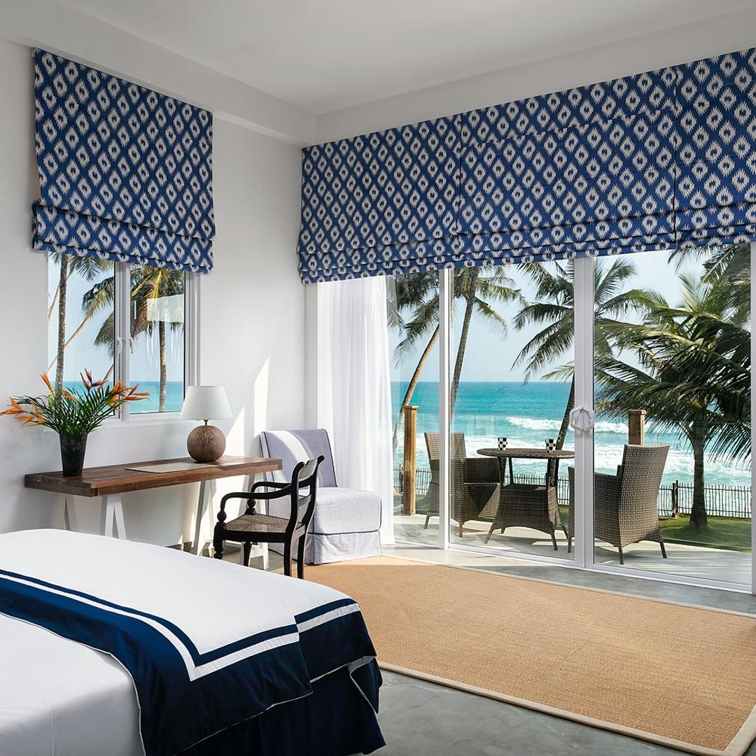 KK Beach suite bed in blue and white nautical style