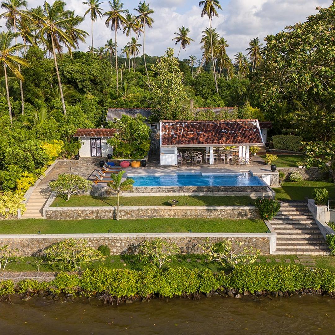 Aerial drone estate wide view, The Niche Hikkaduwa