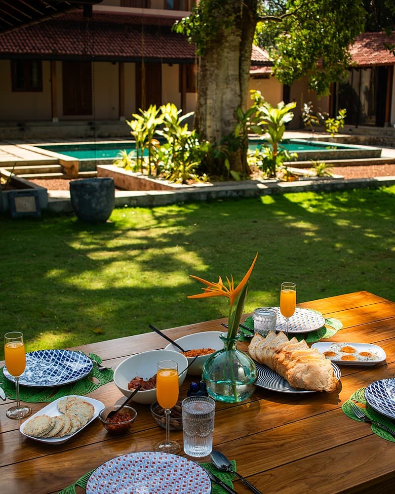 Origin Balapitiya outdoor dining area with garden and pool view