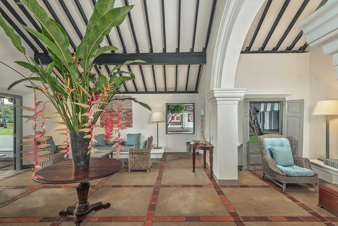 Heritage House Bentota lobby seating area entrance