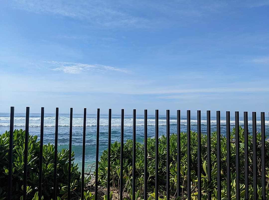 Direct Indian Ocean views from the oceanfront garden at Salt and Stone, Ahangama