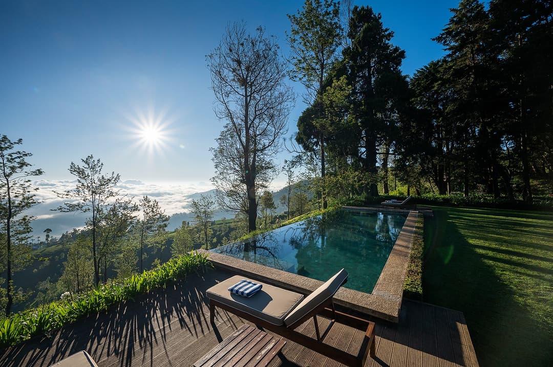 Pool deck with shadow and light, Goatfell Kandapola