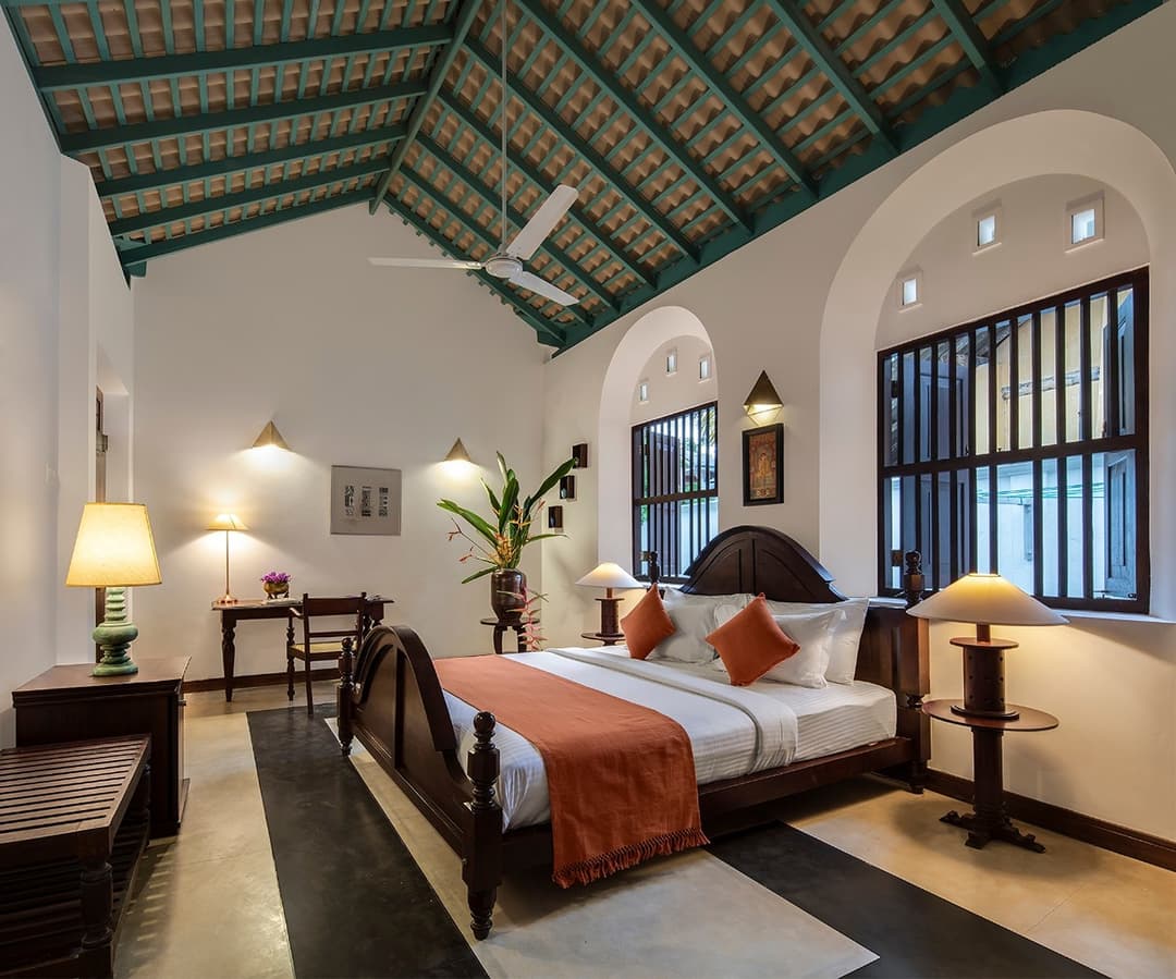 Bedroom one warm wide angle, Magalla Casa Galle