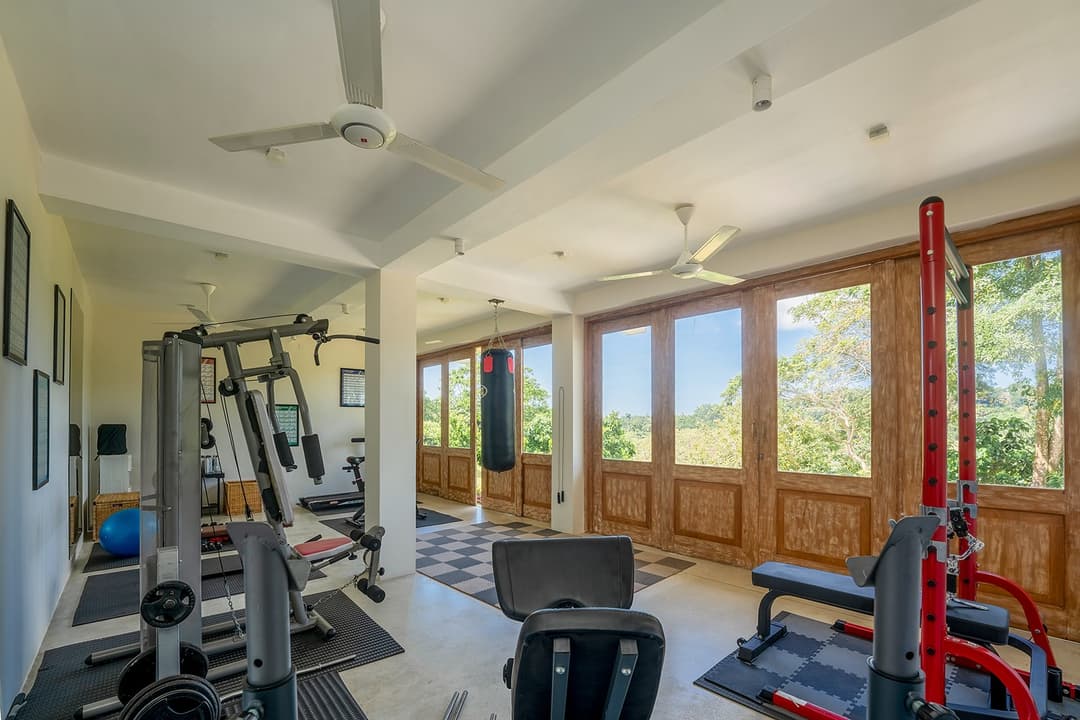 Fitness gym with equipment, The Divine Villa Talpe