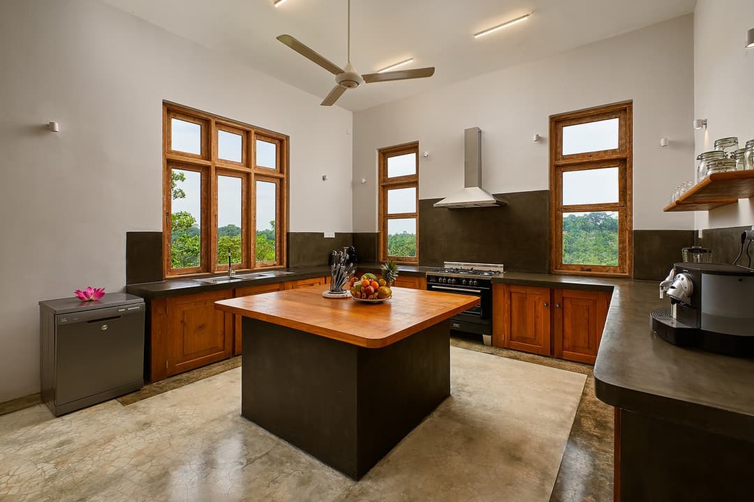 Kitchen wide angle, The Divine Villa Talpe