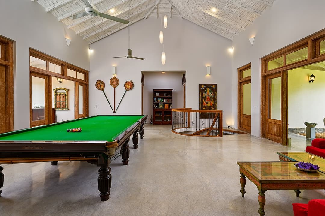 Snooker room second angle, The Divine Villa Talpe