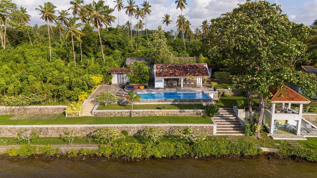 Aerial drone estate wide view, The Niche Hikkaduwa