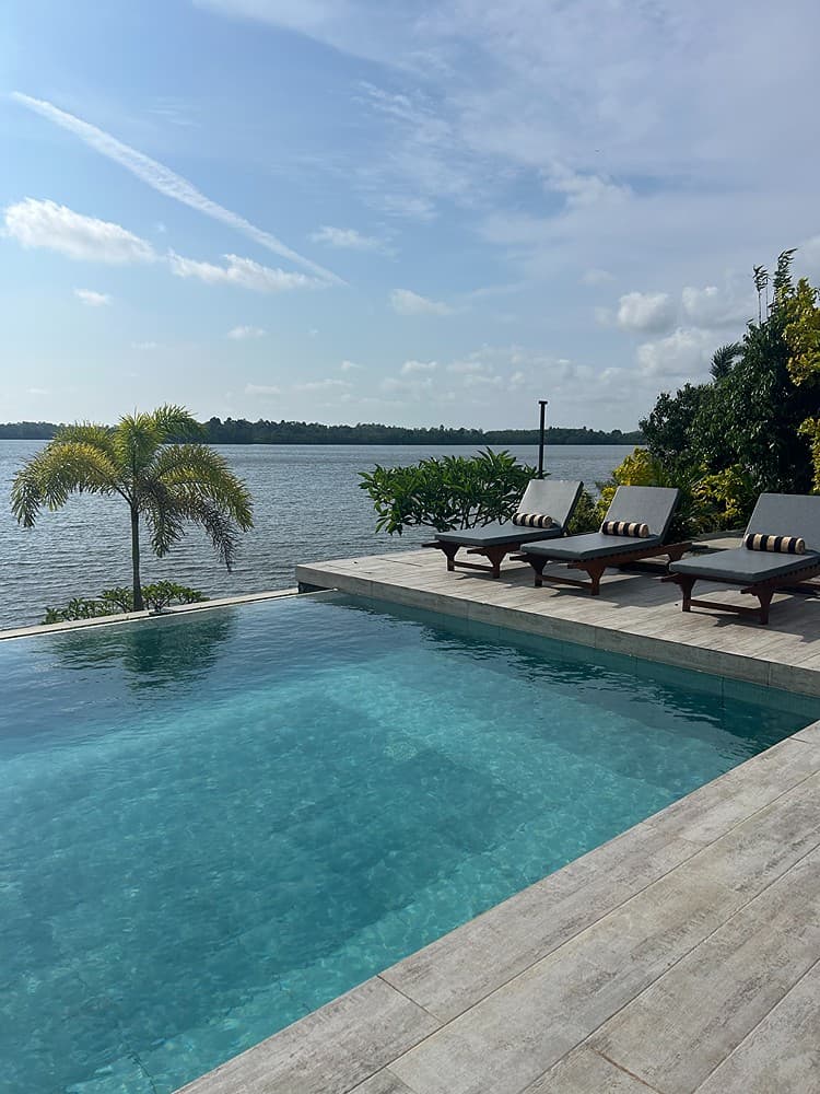 Pool view with lagoon angle, The Niche Hikkaduwa