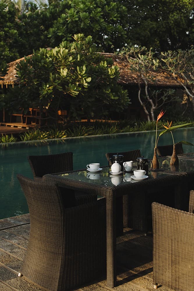 Pool area with seating and loungers, The Villa by CC Wadduwa