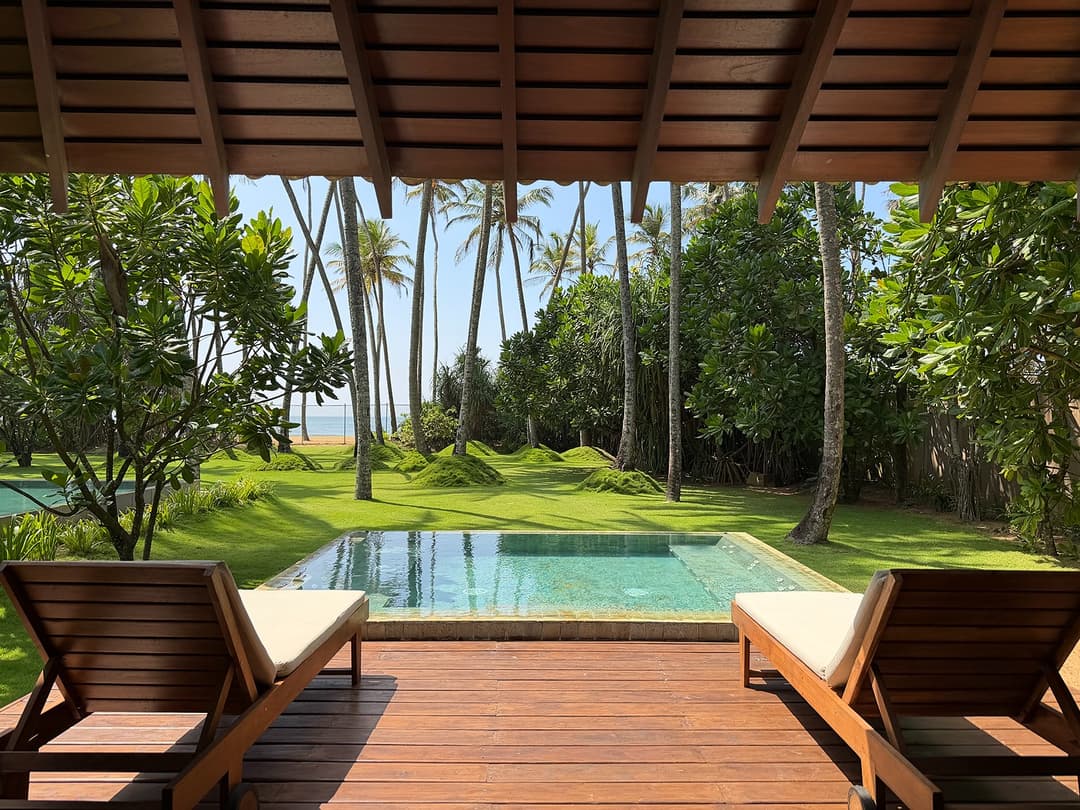 Pool and jacuzzi deck view, The Villa by CC Wadduwa