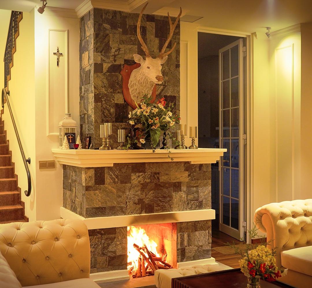Fireplace close lit warm, The Mystique Nuwara Eliya