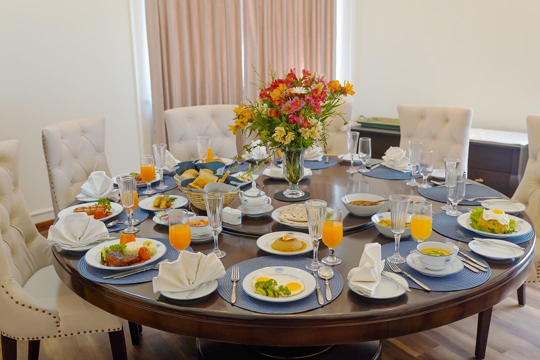 Dining table set for breakfast, The Mystique Nuwara Eliya