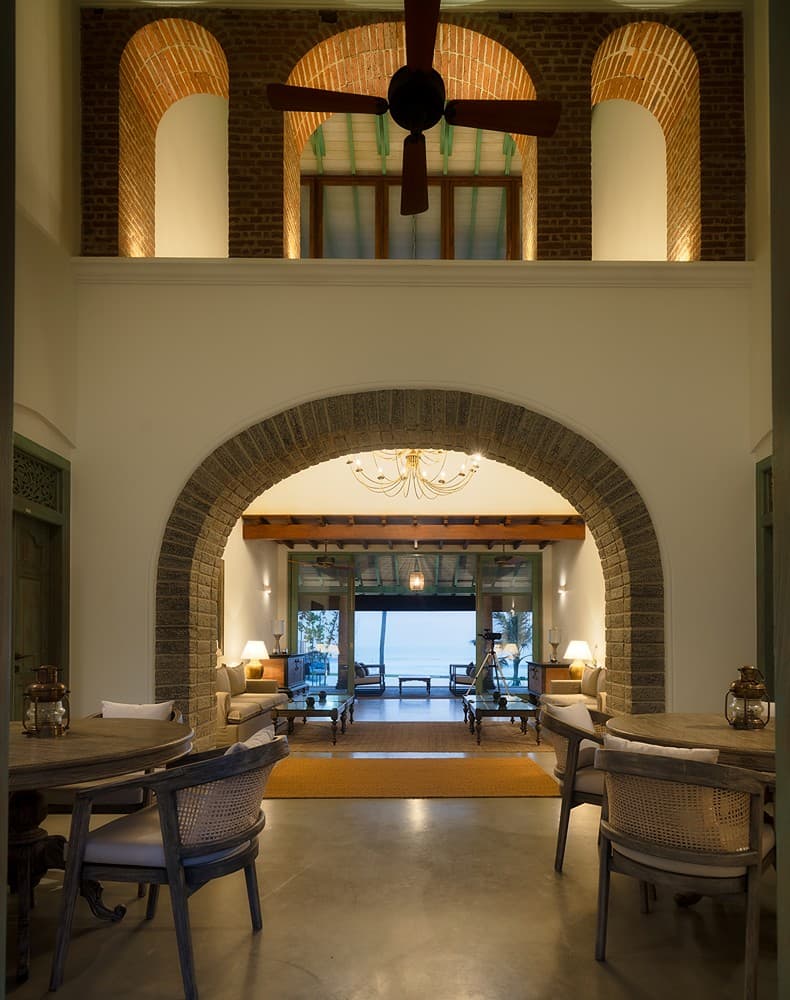 Living area arch interior, Candella House Talpe