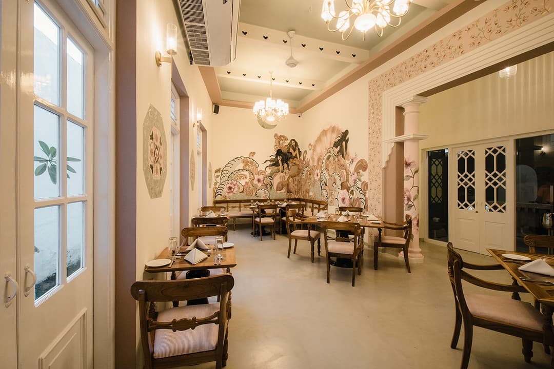 Japanese restaurant interior, Padmaraga Galle Fort