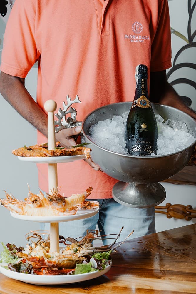 Champagne and afternoon tea, Padmaraga Galle Fort