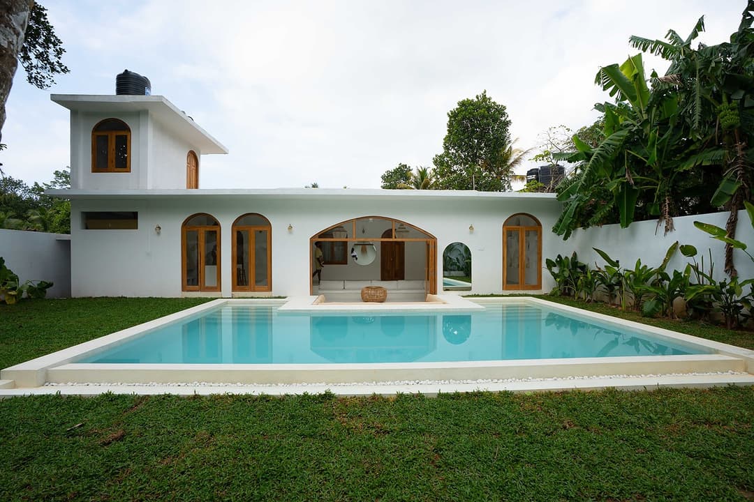 Arco House Ahangama exterior pool rectangular view