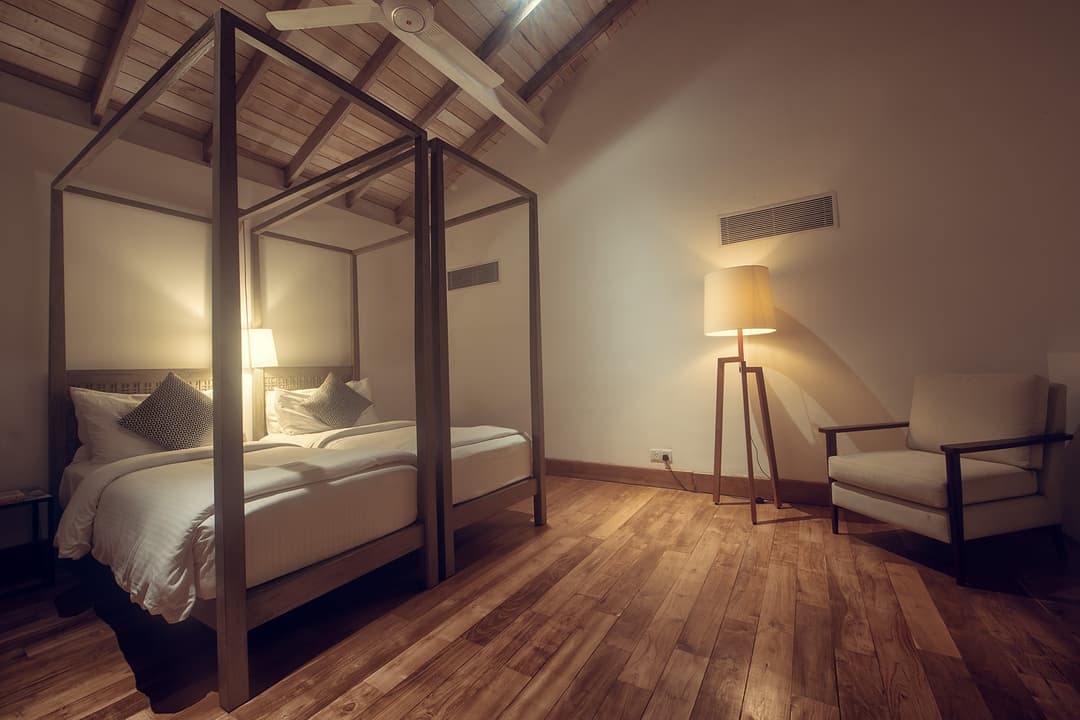Fort Bazaar Galle Upper Family Suite bedroom
