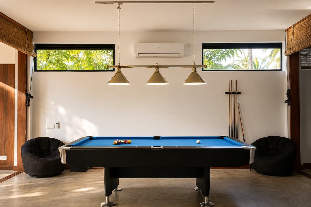 Mirissa games room with pool table interior
