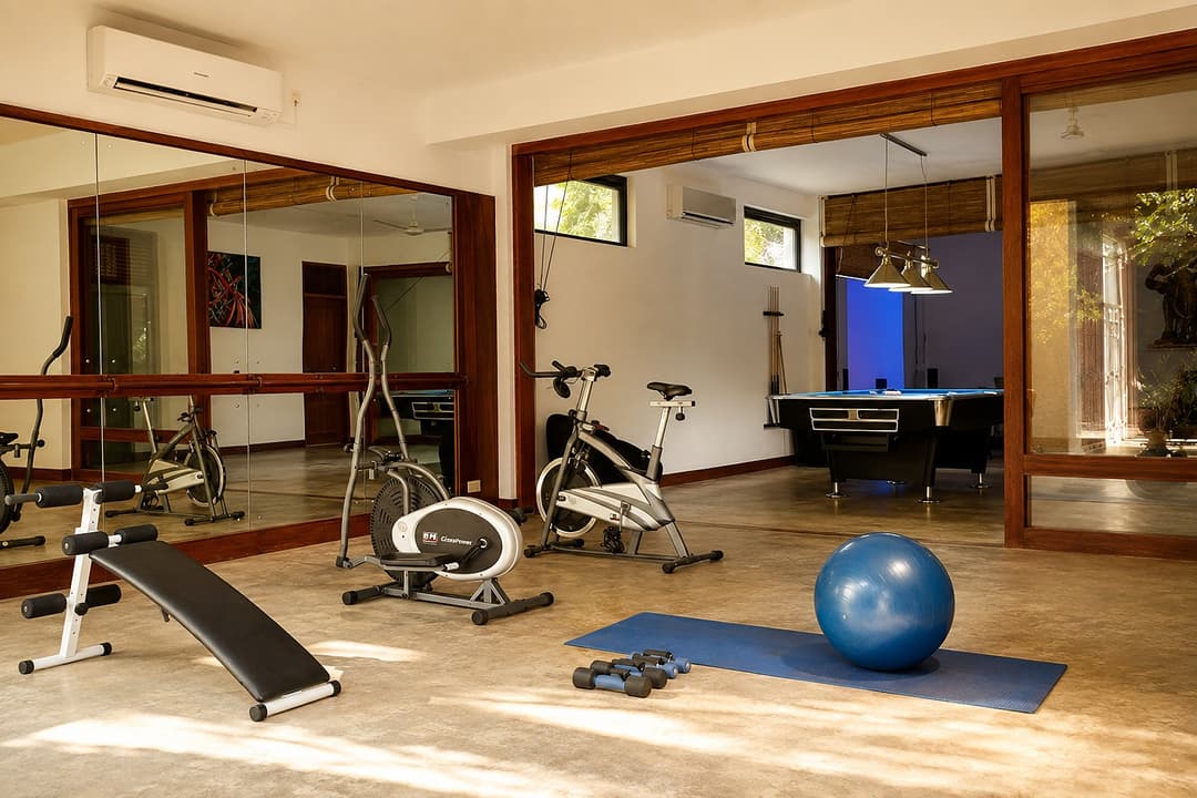 Mirissa gym equipment interior view