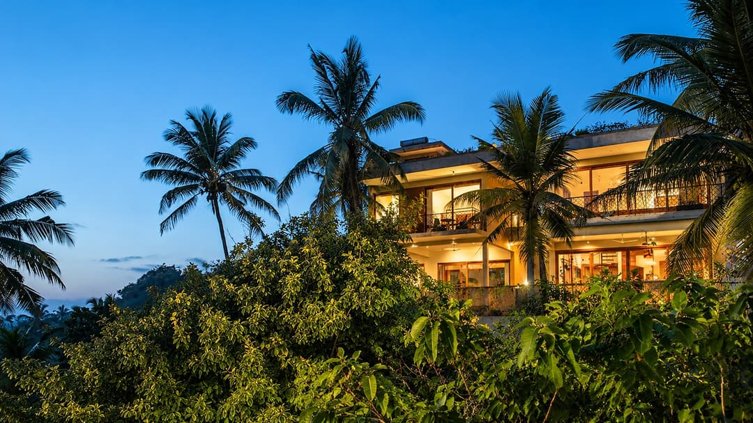 The Cape Mirissa building facade tropical canopy