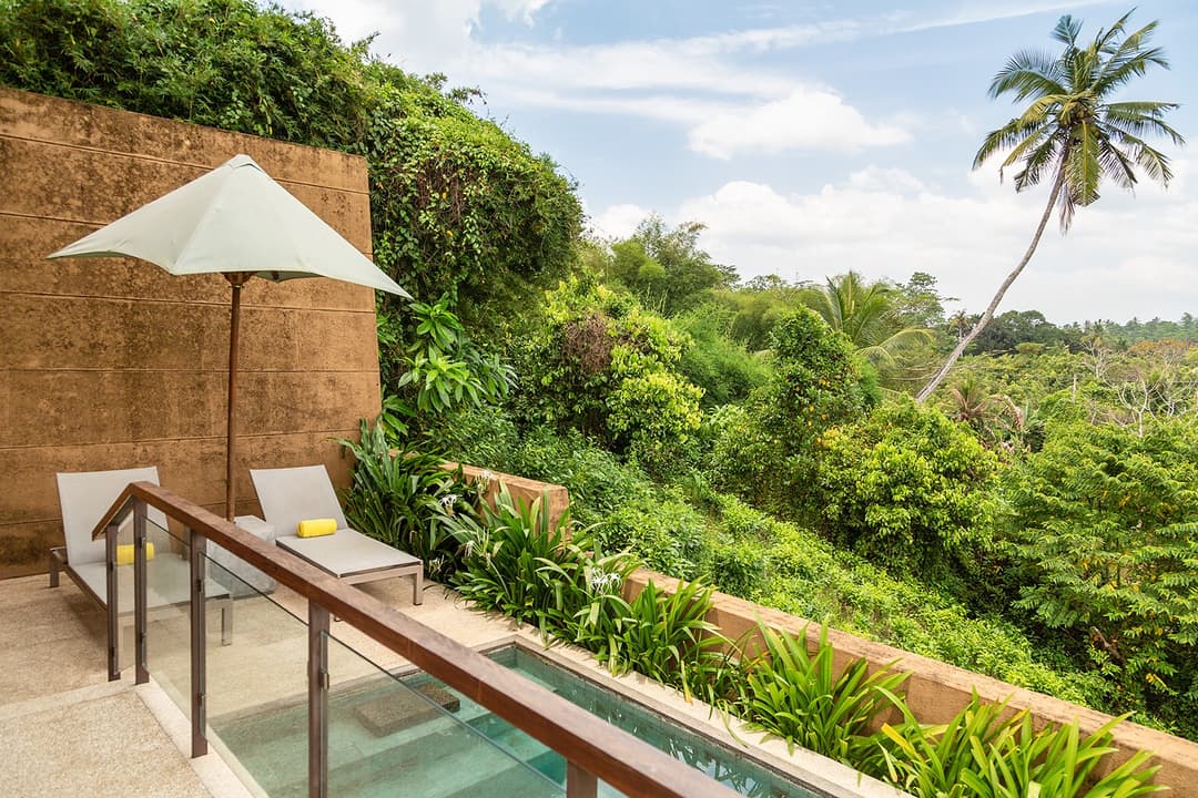 Tri Ahangama Lake Villa with Pool deck exterior