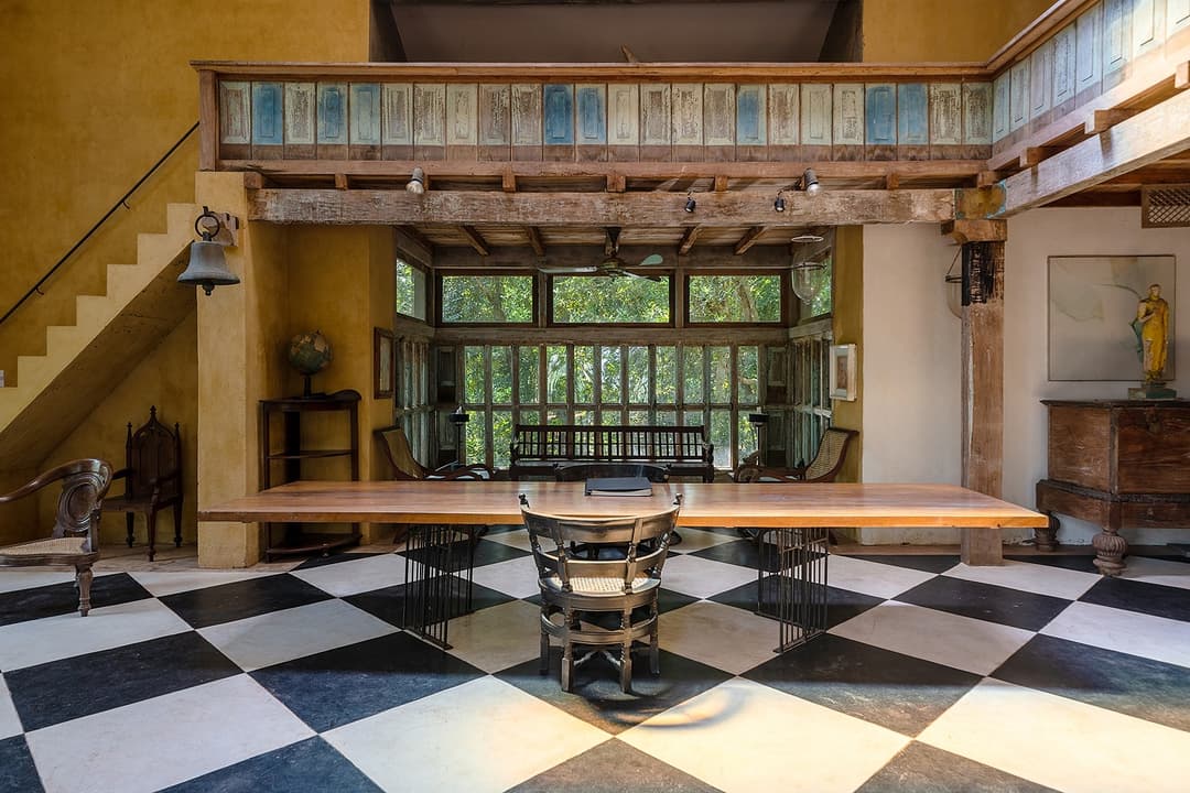 Lunuganga Garden Room staircase interior