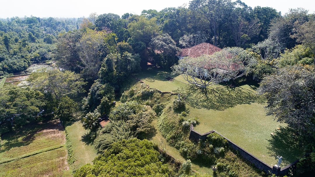 Lunuganga Bentota aerial garden forest view