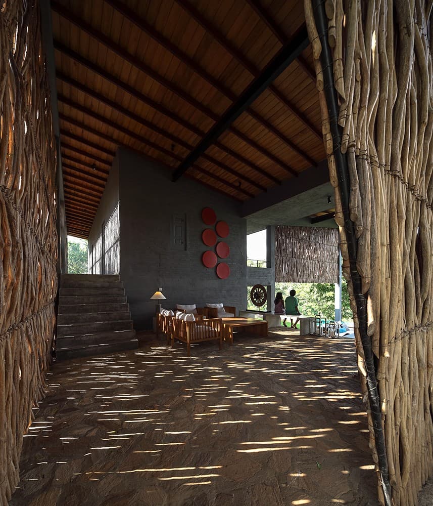 Digana interior corridor with stone floor