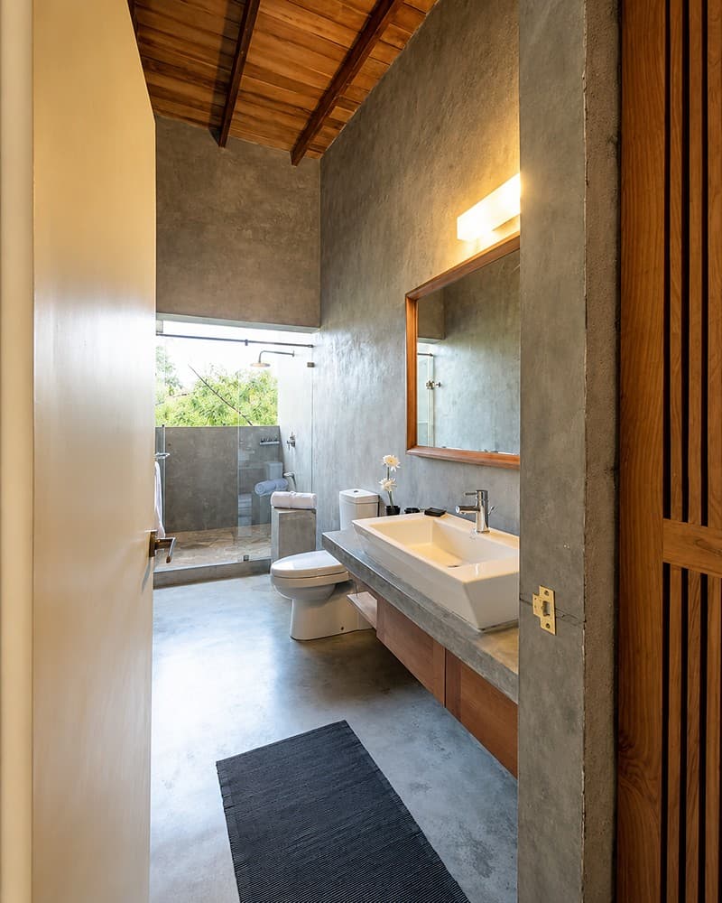 Digana bathroom with sink and shower interior
