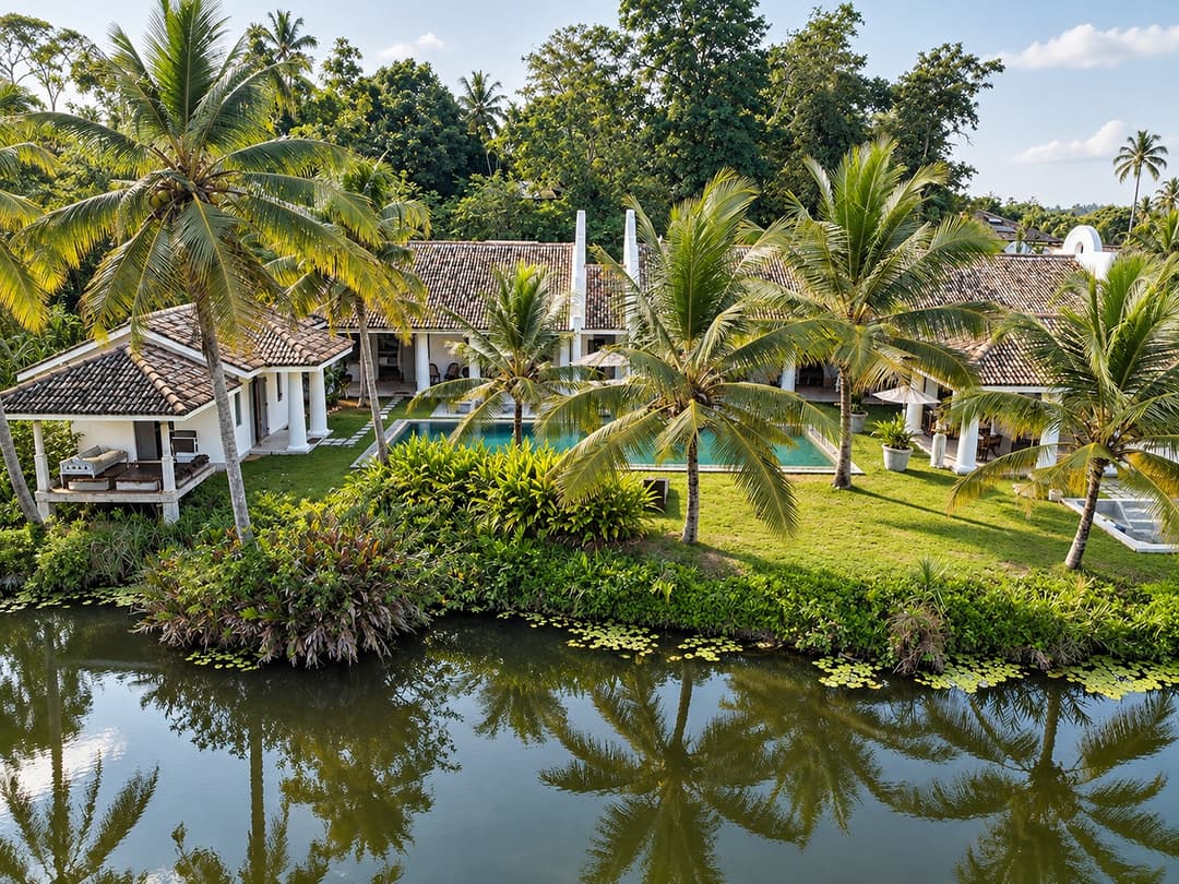Duwa House Ahangama aerial property view