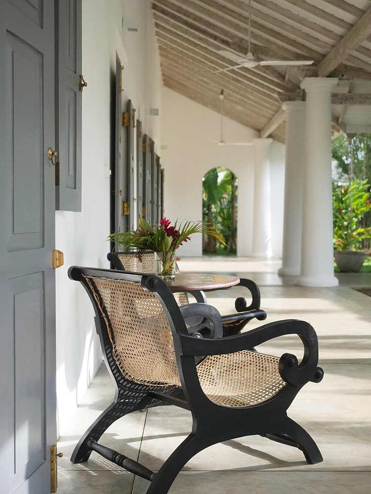 Ahangama veranda chair among columns