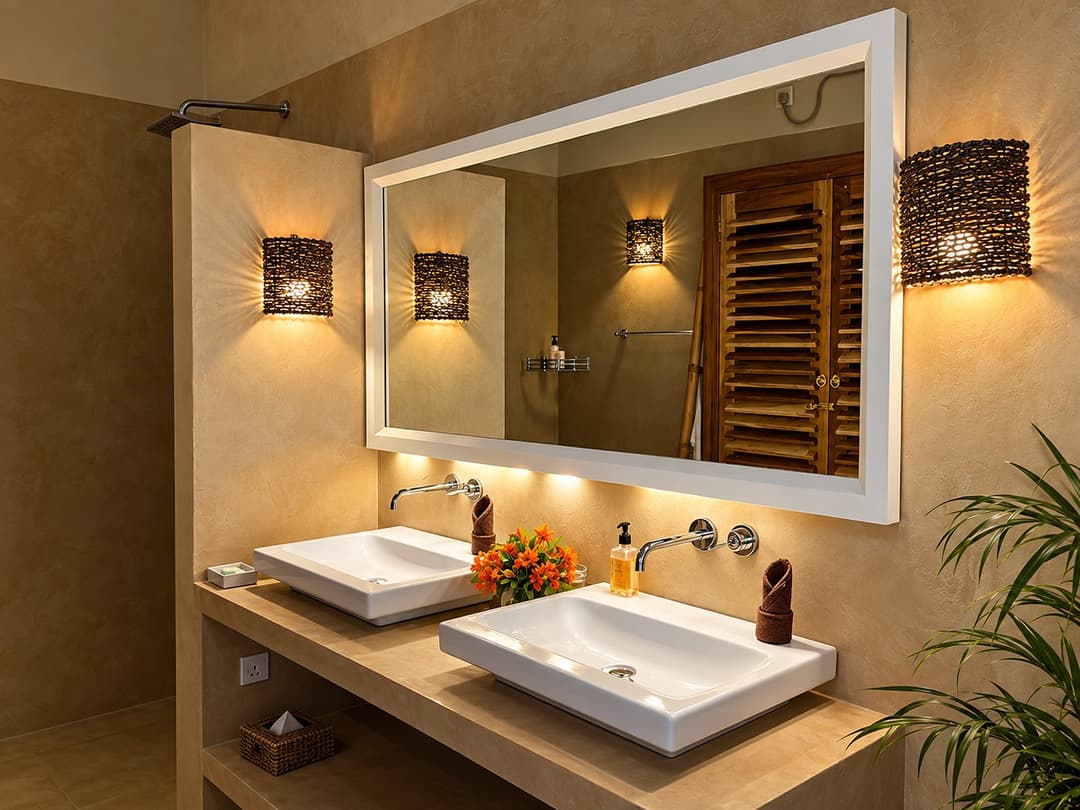 Villa Marisol bathroom double sink interior