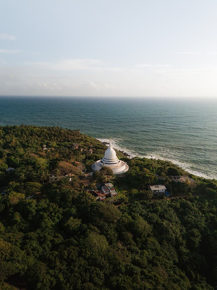 Kanda House Talpe aerial property coastline view