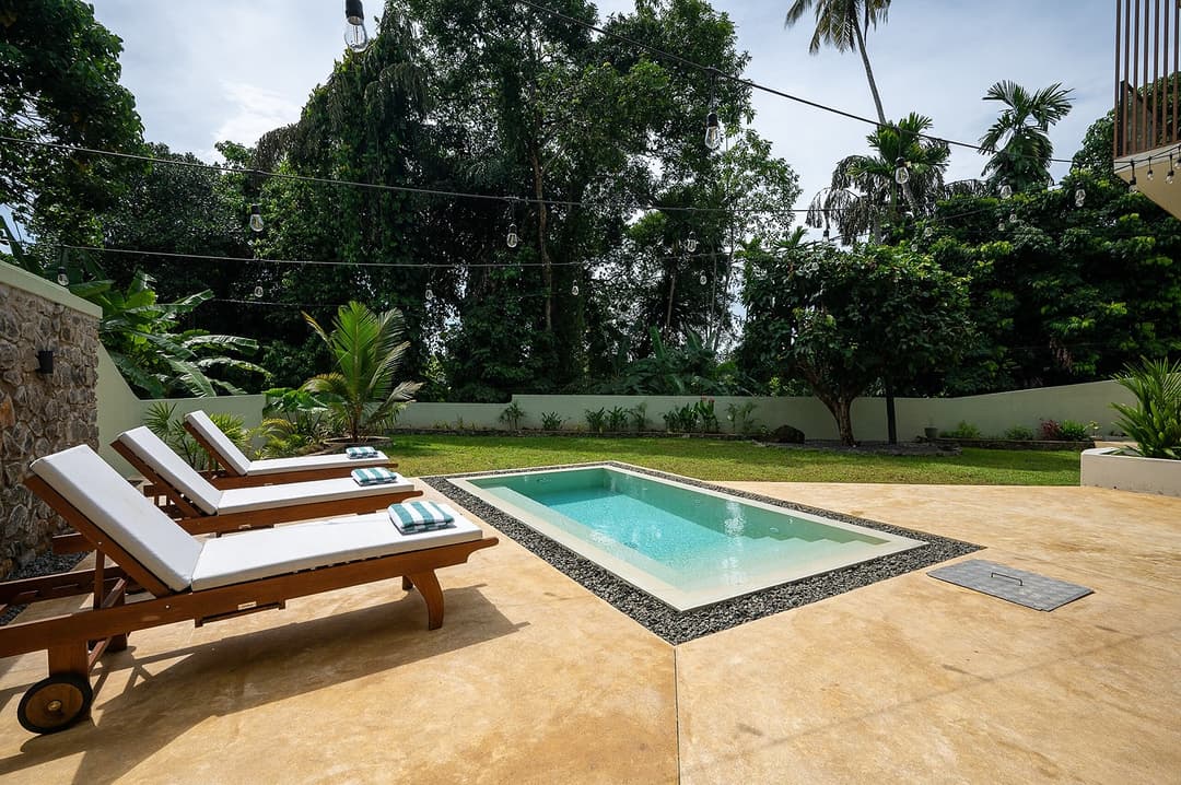 Kanda House Talpe exterior patio pool alternate view