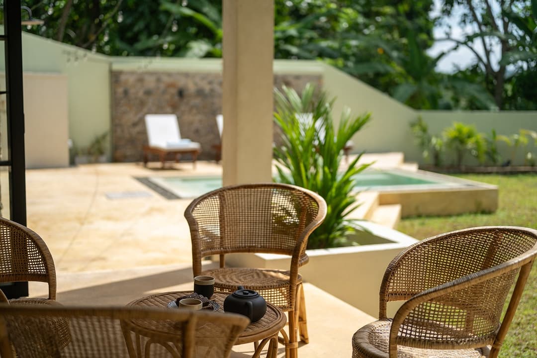 Kanda House Talpe exterior patio pool view