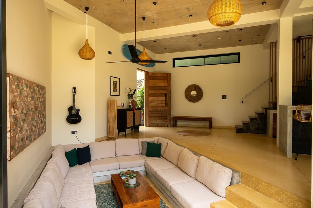 Talpe living room with staircase interior