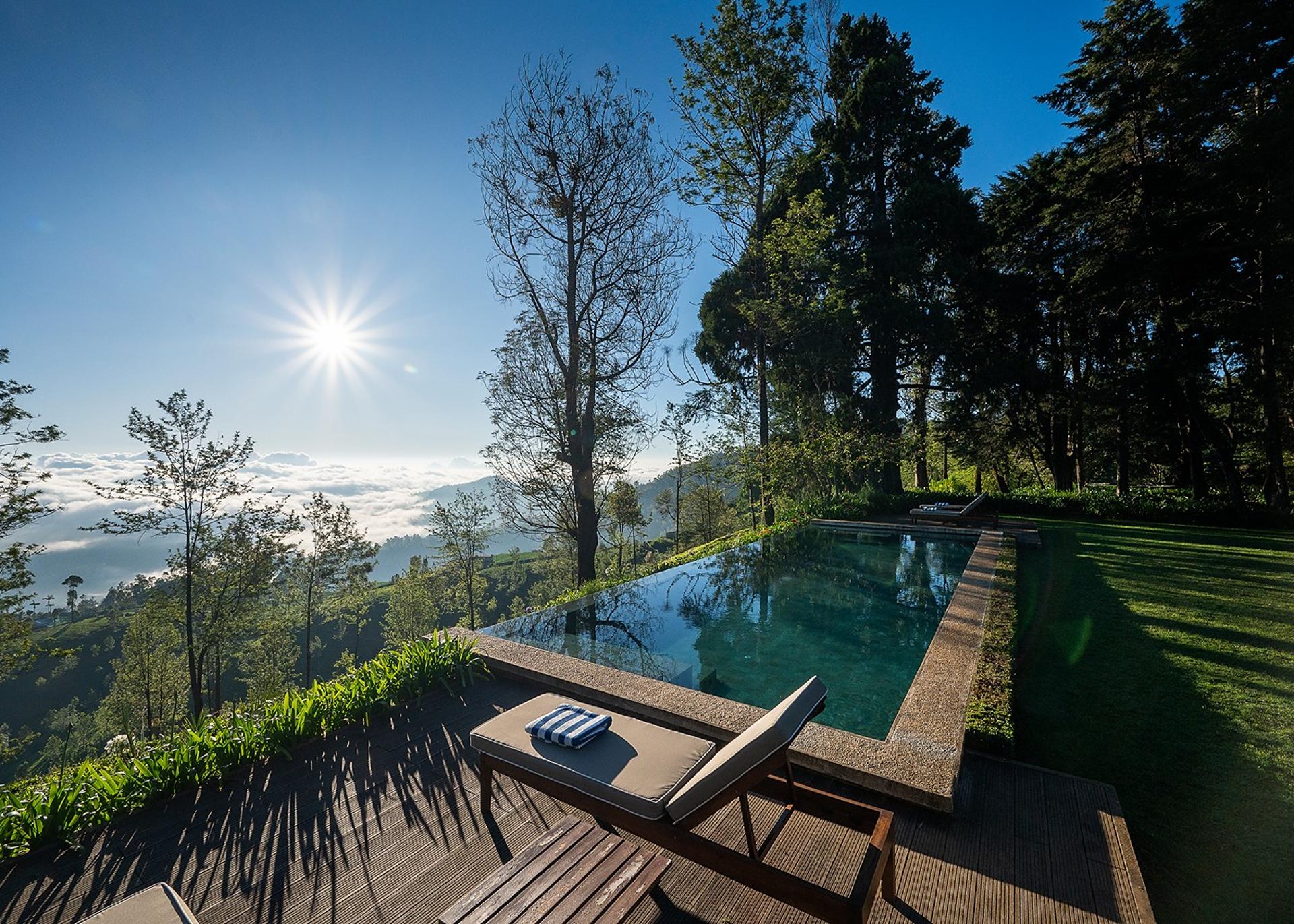 Pool deck with shadow and light, Goatfell Kandapola