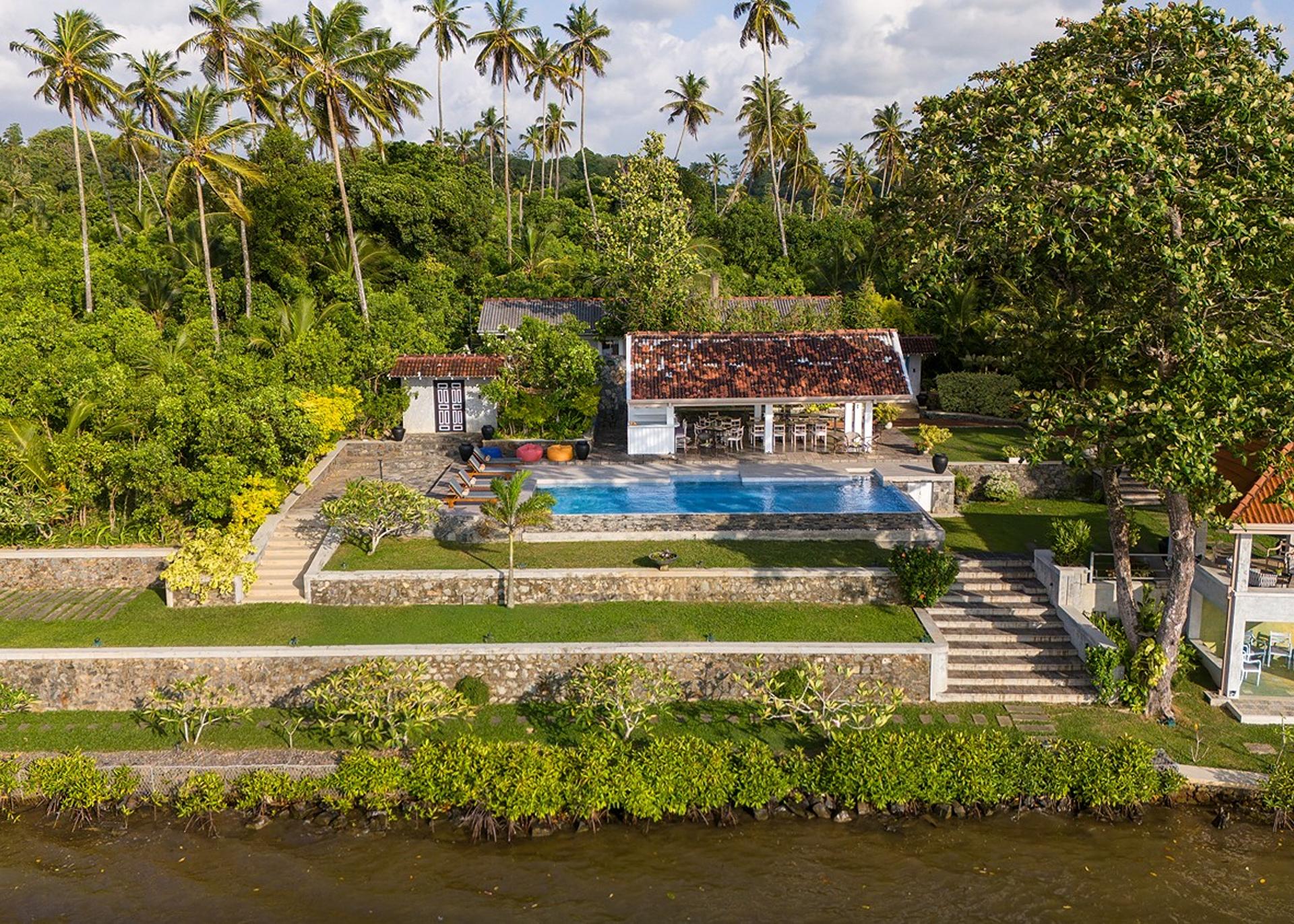 Aerial drone estate wide view, The Niche Hikkaduwa