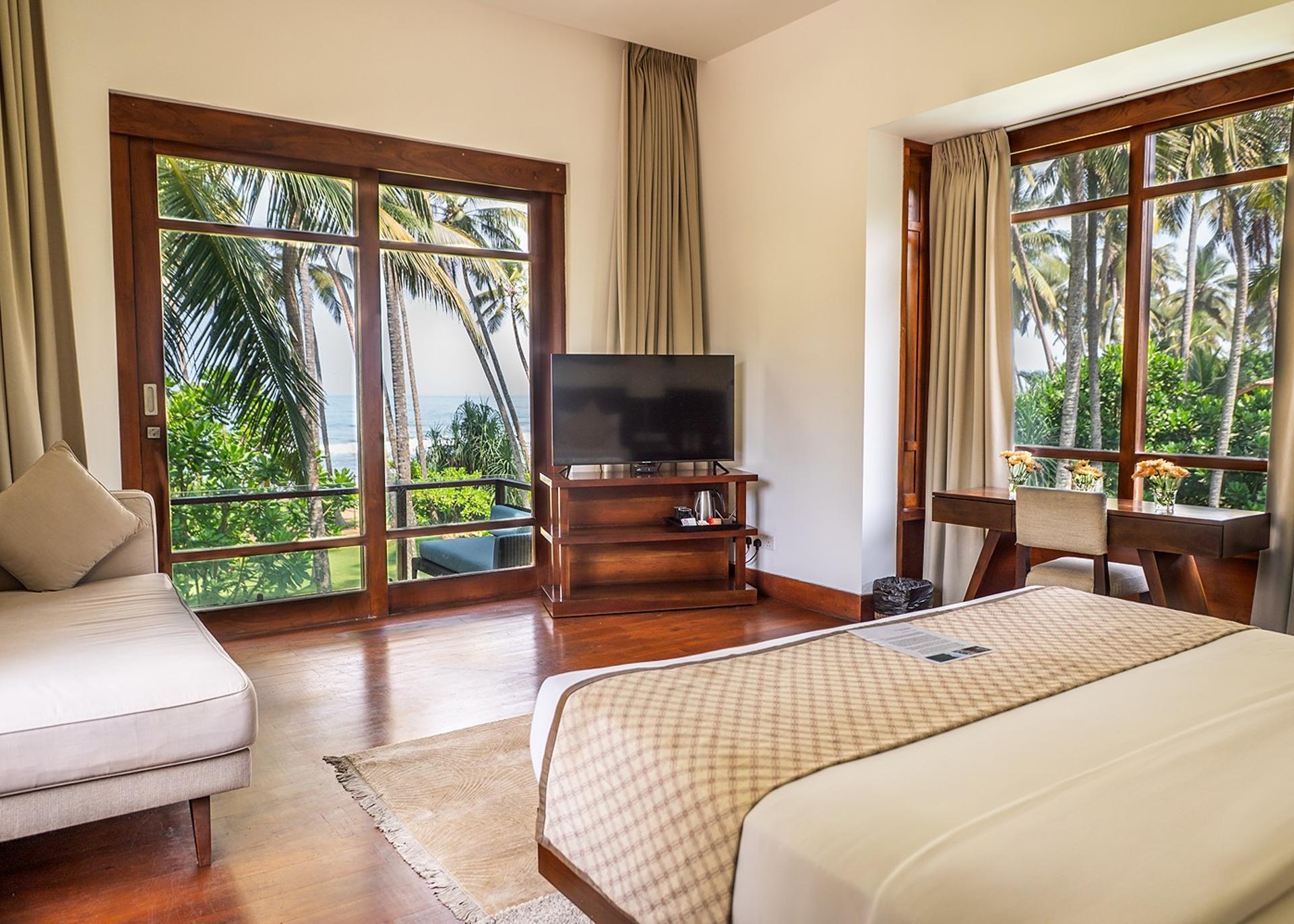 Bedroom with garden view wide, The Villa by CC Wadduwa