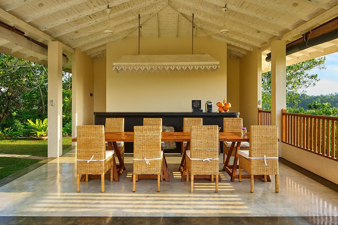 Ambalama outdoor dining area, The Divine Villa Talpe