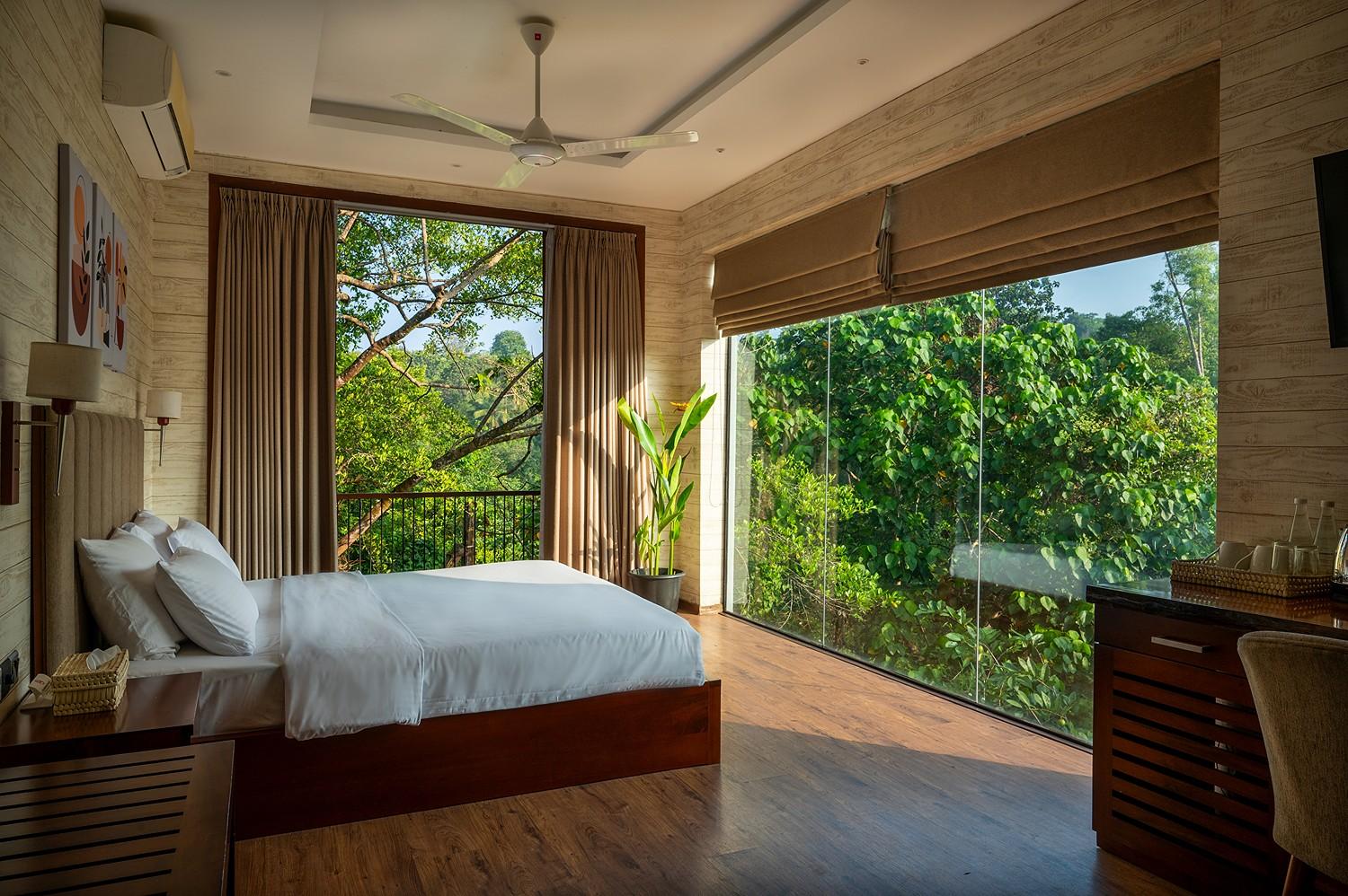 Forest view room warm wide angle, Kurokawa Kalutara